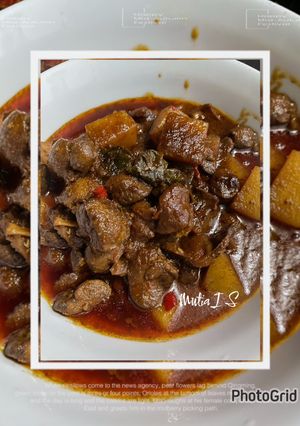 Foto resep Semur Ati Ampela Ayam Pedas