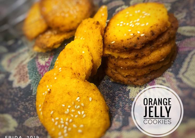 Orange jelly cookies