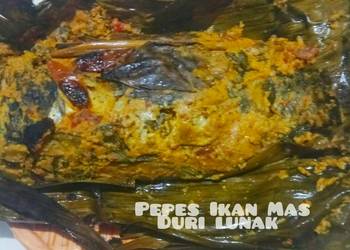 Masakan Populer 398.Pepes Ikan Mas duri lunak Sedap Nikmat