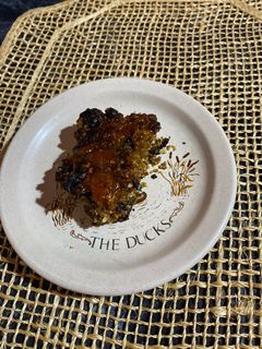 Una foto de Tarta Crumble vegano de chocolate y naranja