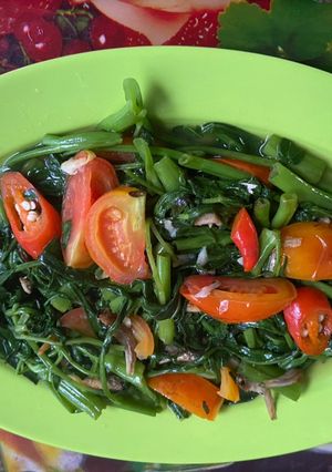 Foto resep Cak Kangkung ikan teri