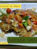 Ikan panggang saus tiram tabur sambel dabu-dabu
