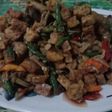 Oseng tempe jamur lombok ijo