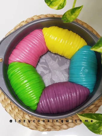 Langkah Mudah untuk Membuat Resep Rainbow Wool Roll bao/ steamed buns / bakpao yang  Bikin Ketagihan Anti Ribet, Lezat
