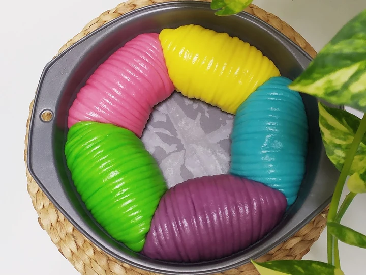 Langkah Mudah untuk Membuat Resep Rainbow Wool Roll bao/ steamed buns / bakpao yang  Bikin Ketagihan Anti Ribet, Lezat