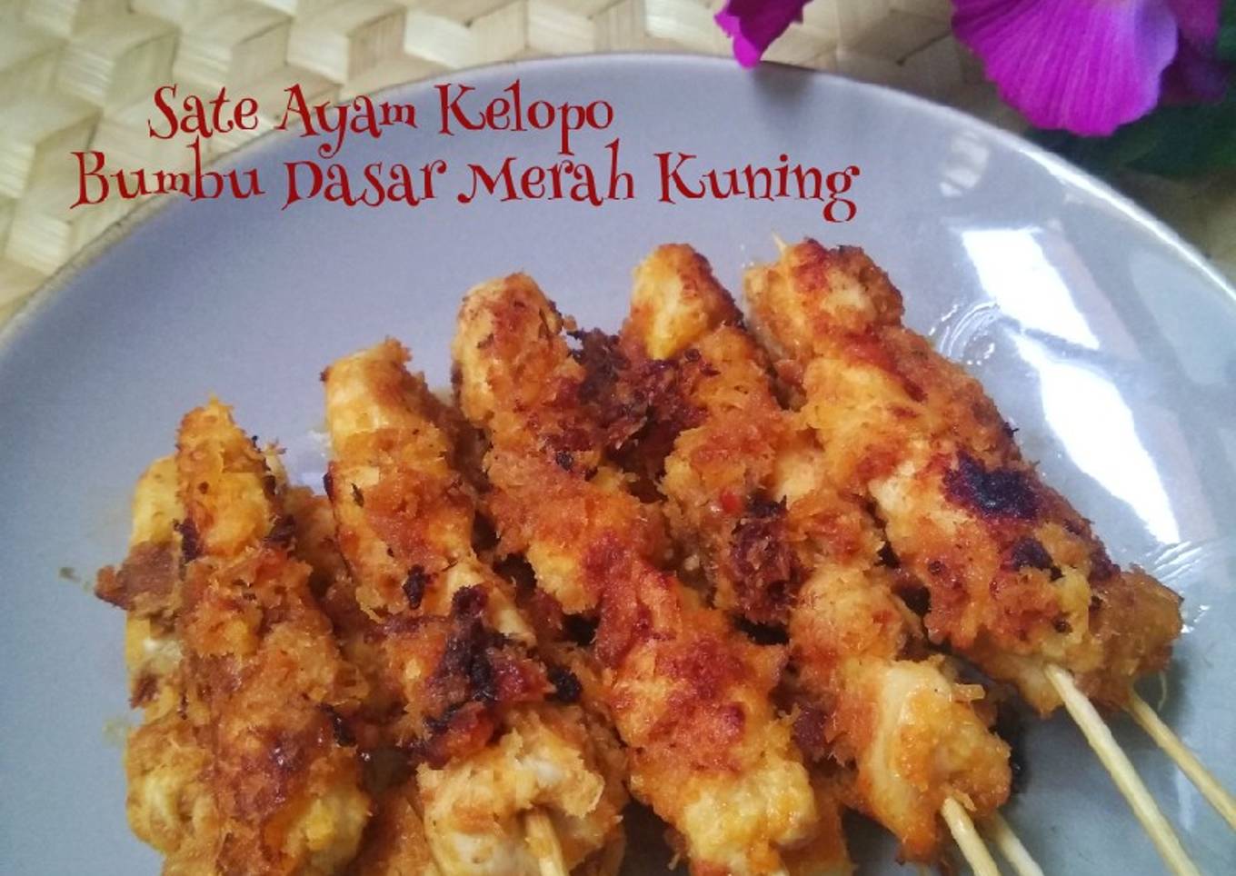 Sate Ayam Kelopo Bumbu Dasar Merah Kuning