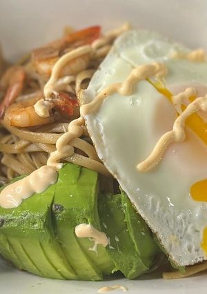 Une photo de Linguine sautées aux légumes de saison
