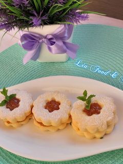 Linzer gluténmentesen és laktózmentesen recept fotója