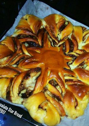 Foto resep Braided Chocolate Star Bread