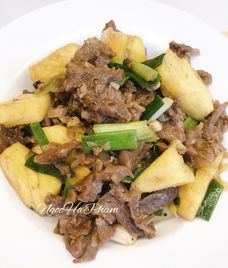 thịt bò xào thơm