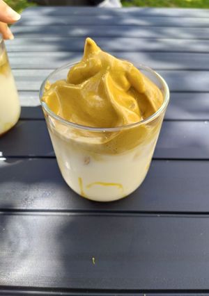 Une photo de Dalgona Coffe caramel