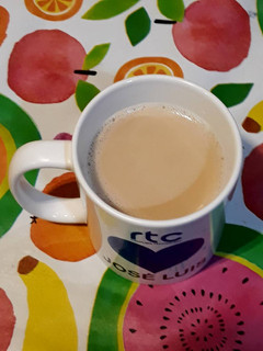 Una foto de Leche con tapioca