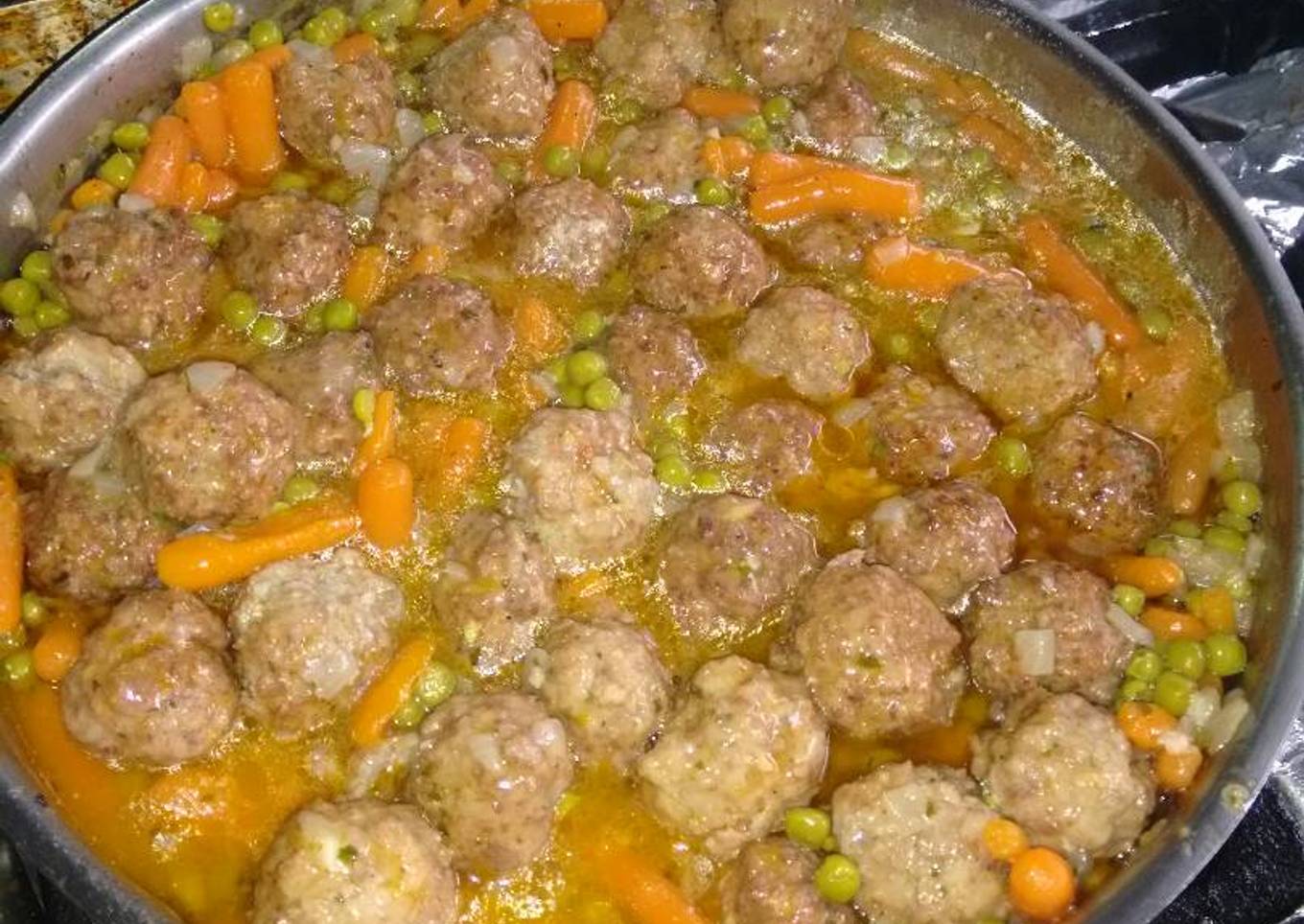 Albóndigas a la jardinera