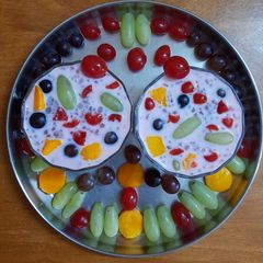 A picture of Sabudana Fruit Dessert.