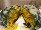 Arrolladitos de espinaca y arroz integral