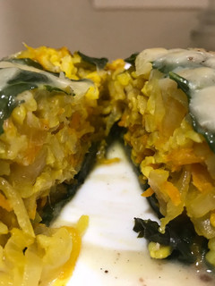 Una foto de Arrolladitos de espinaca y arroz integral
