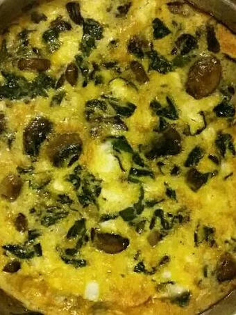 Recipe Spinach Mushroom Feta Frittata the Awesome  Perfect