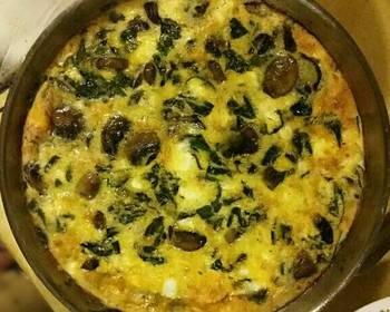 Fresh, Make Recipe Spinach Mushroom Feta Frittata Practical Delicious