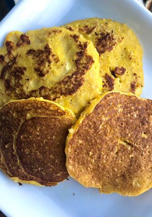 Hình của món Bánh rán yến mạch bí đỏ (ăn sáng).