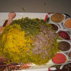 A picture of Tri colour rice.