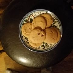 A picture of Peanut butter and chocolate chip cookies.