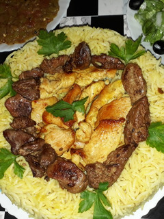 صورة لوصفة ارز بكبد وصدر الدجاج