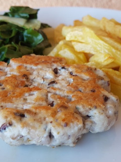 Una foto de Hamburguesas de pollo sin gluten y sin huevo (Thermomix)