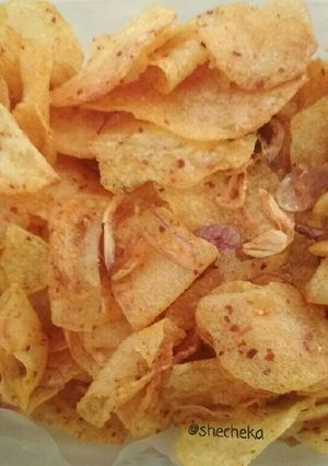 Foto resep Keripik kentang ebi
