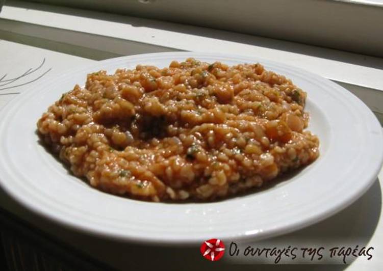 Steps to Make Quick Risotto… with trahana