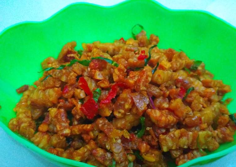 Orek Tempe Kering (daun jeruk)