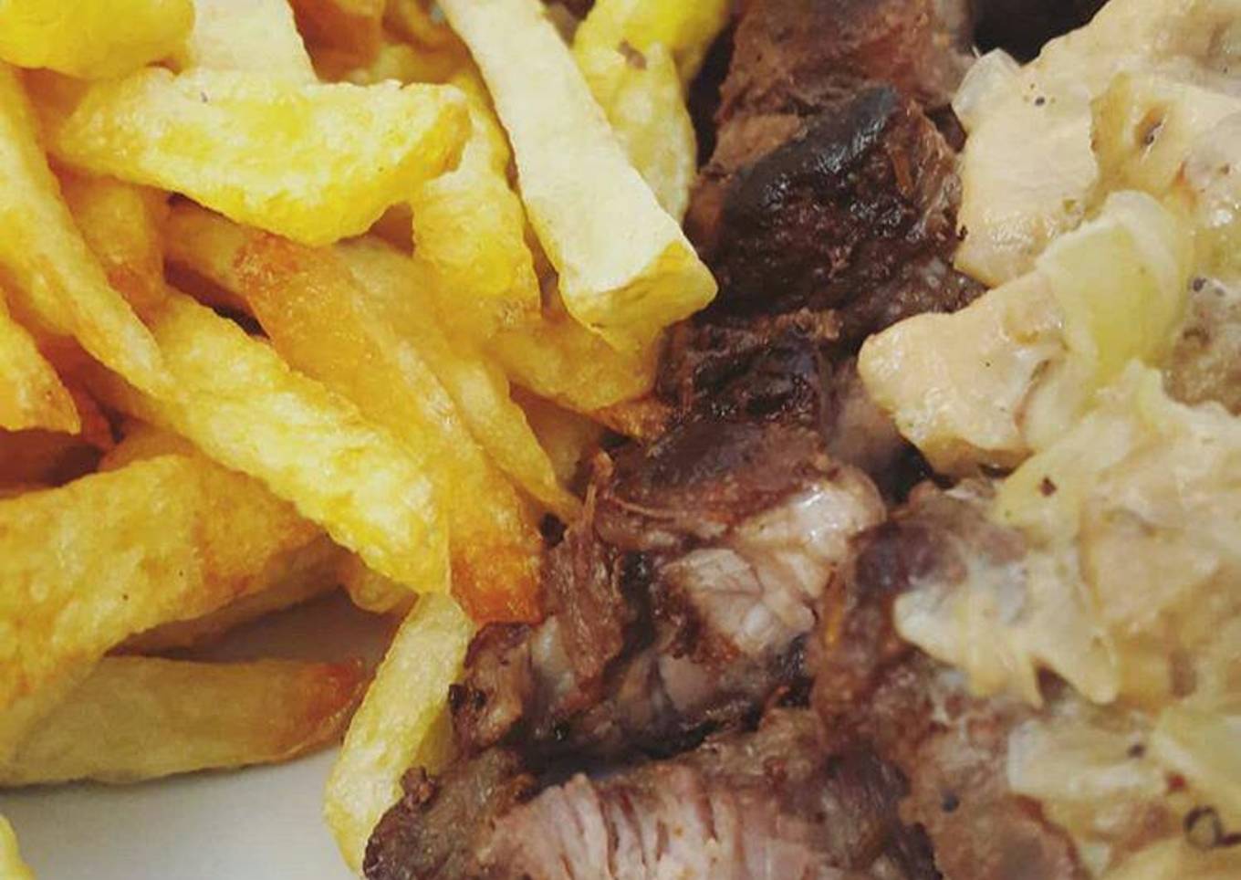 Beef Steak with Mushroom Sauce