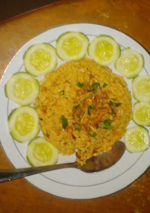 Foto resep Nasi goreng sosis dan sawi cincang
