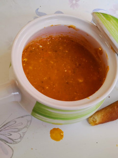 Una foto de Crema de tomate