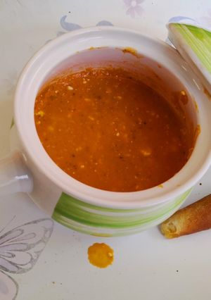 Una foto de Crema de tomate