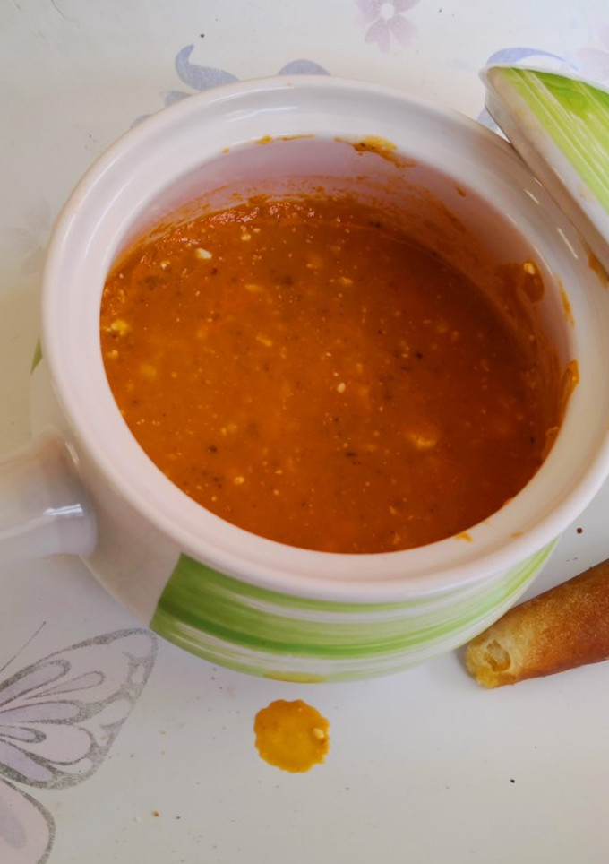 Una foto de Crema de tomate