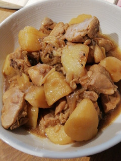 A picture of Oyster Chicken with Potato.