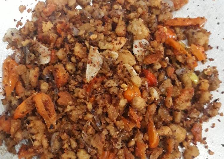 Oncom Kering Tumis Pedas