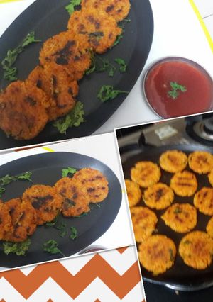 A picture of Leftover rice tikki.