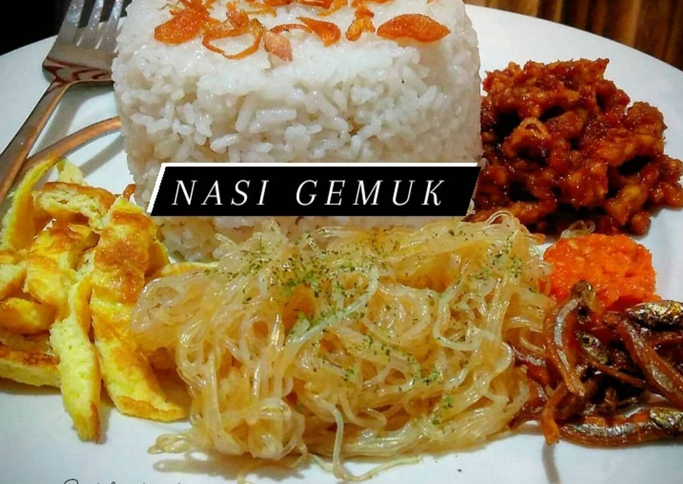 Nasi Gemuk Sambal pedas manis (tips nasi by siekfen Kitchen)