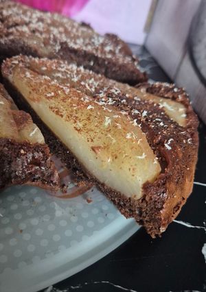 Une photo de Moelleux poires 🍐 chocolat 🍫