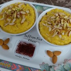 A picture of Saffron Rice Kheer.