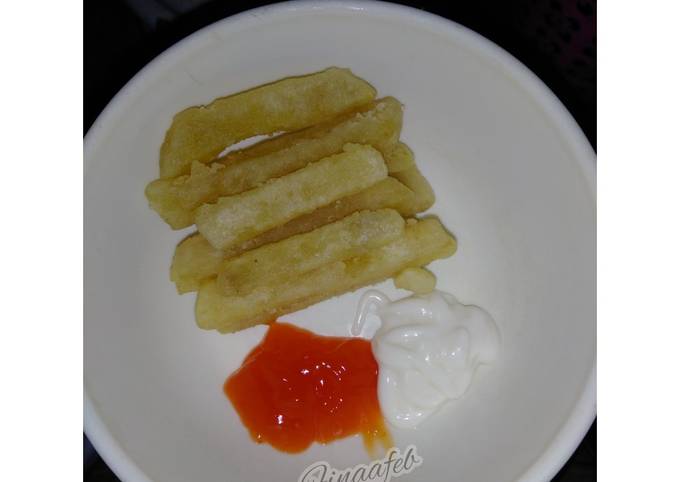 Bagaimana cara buat Kentang goreng crispy homemade dijamin nagih banget