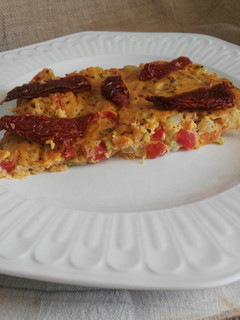 Una foto de Pastel de boniato y calabacín