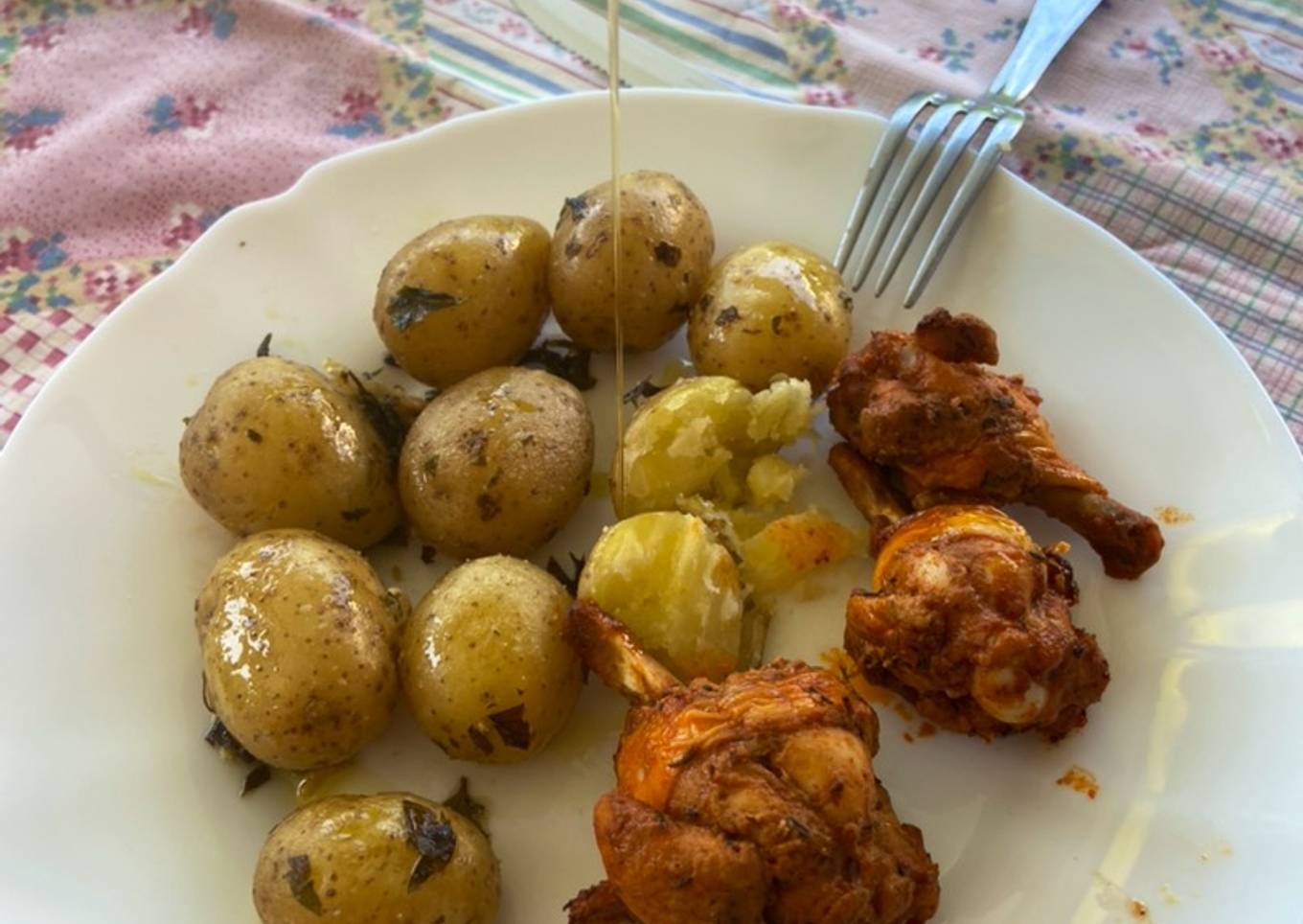 Petites pommes de terre au four ail persil