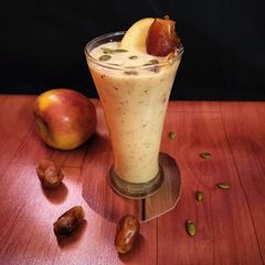 A picture of Apple dates milkshake.