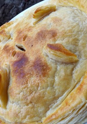 A picture of Truffle burger pie.