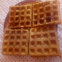A picture of Sweet yummy waffles.
