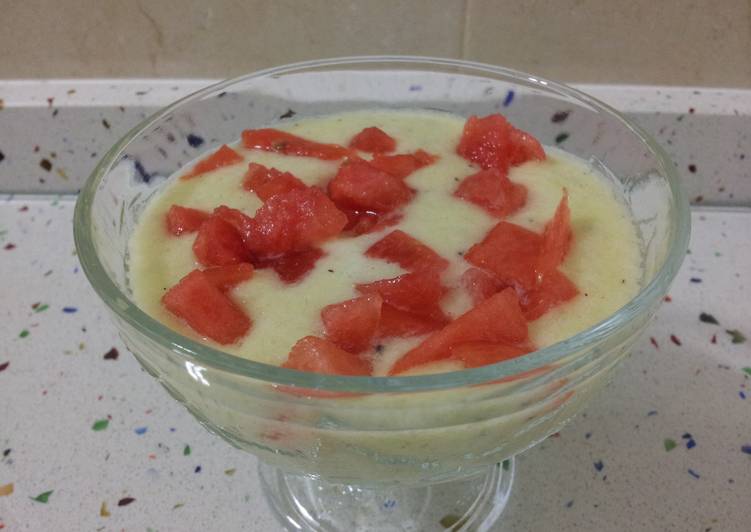 Smootie de frutas con sandía