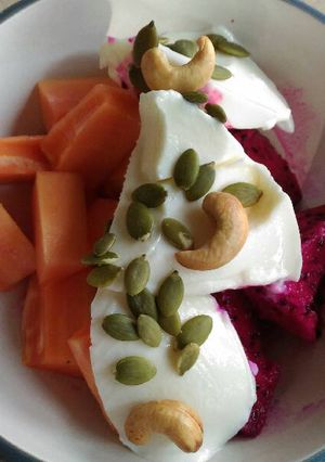 Foto resep Sarapan Sehat Buah & Yogurt