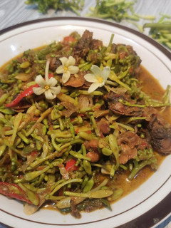Foto resep Oseng Bunga Pepaya + Kerang